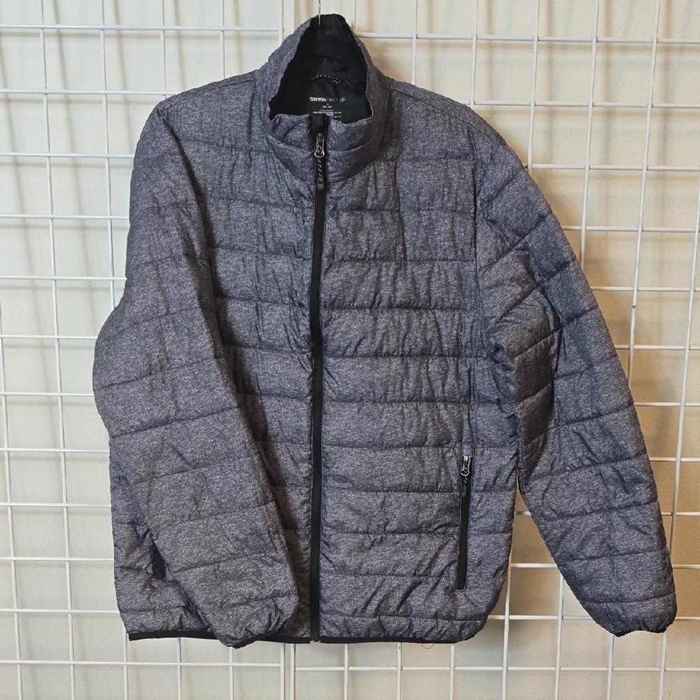 Swiss‎ Tech Men's Charcoal Puffer Jacket Size Medium 38-40